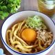 カレー釜玉うどん【チンして混ぜるだけ！】