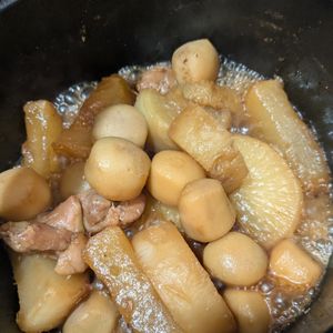 Jinの作ってみた!投稿(誰でも簡単！味しみ《こってり♡鶏たま大根》)