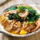 ワンパンでつくる！⟡【豚肉と小松菜のとろたま中華丼】