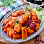 【ごろごろ野菜のヤンニョムチキン】ごはん泥棒おかず！