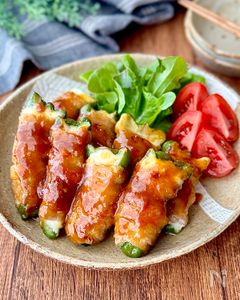 作り方簡単＆栄養まるごと♩ピーマンの肉巻き