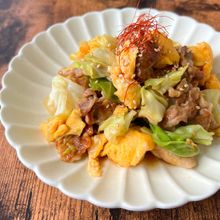 こく旨おかず！【豚こまとキャベツの甘辛炒め】