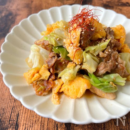 こく旨おかず!【豚こまとキャベツの甘辛炒め】