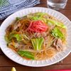 レンジで簡単！子供も喜ぶガッツリ味「焼きそば風チャプチェ」