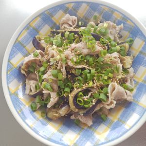 はるにゃんこの作ってみた!投稿(【豚しゃぶとなすの冷たい和風おつまみ】さっぱりヘルシー♪)