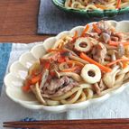 【うどん】お弁当にも◎ごま油香る♪具だくさん焼きうどん