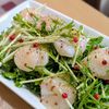 まゆのの作ってみた!投稿(柚子風味で爽やか♡ホタテとサラダほうれん草のカルパッチョ)
