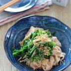 菊菜とえのきの肉和え