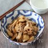 【蓮根と舞茸の柚子胡椒ポン酢炒め】めっちゃ美味しいおつまみ!の工程4
