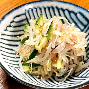 michuの作ってみた!投稿(もやしときゅうりとカニカマのさっぱり和え)