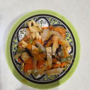 1118683の作ってみた!投稿(【鶏の唐揚げと中華野菜の甘酢あん】食材2つ！時短・節約！)