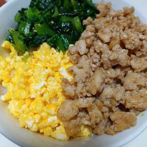 marine55の作ってみた!投稿(【一品で大満足】子供が喜ぶ♪鶏そぼろ丼)