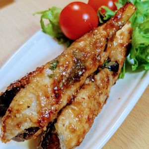 まゆのの作ってみた!投稿(【ごま香るなすの豚しそ巻き】肉じゅわ、なすとろん、タレ簡単)