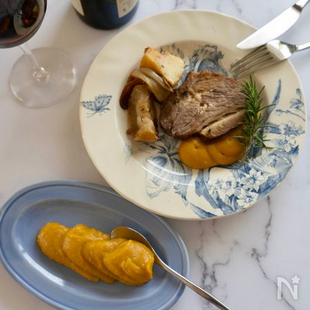 お肉のローストに かぼちゃのピュレ By 高橋 はるな レシピサイト Nadia ナディア プロの料理家のおいしいレシピ