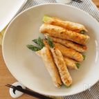 アスパラガスのチキン味噌ロール