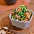 ほうれん草とちくわのごまマヨ和え