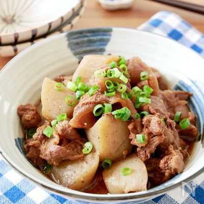 『圧力鍋で』牛すじとこんにゃくの味噌煮
