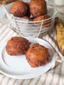 材料３つ！バナナのふわカリドーナッツ【ホットケーキミックス】