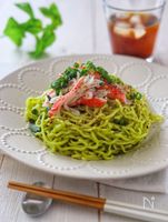 つるっと絶品!バジル和え麺