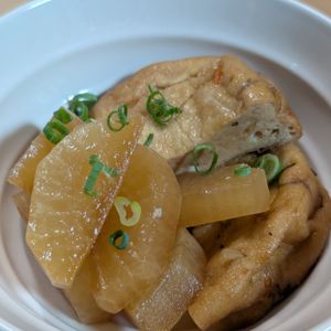 まゆのの作ってみた!投稿(『牡蠣だし醤油で』絶品♡がんもどきと大根の煮物)