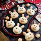 お正月・お年賀に☆簡単うさぎクッキー。