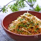【らくレピ】切り干し大根ともやしと豆苗のオイマヨサラダ