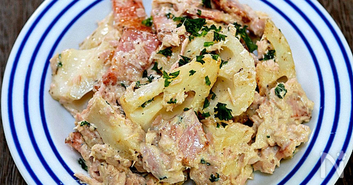 食感最高な「蓮根ツナマヨ」
