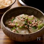 ご飯が進む✨とろじゅわ〜【セロリ香るそぼろ大根】