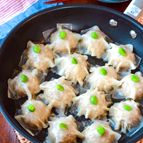【フライパン蒸し焼き肉シュウマイ】ふっくらジューシー♬︎