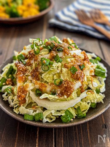 5分で完成！【白菜の居酒屋風サラダ】生が美味しい♪シャキシャキ食感とドレッシングがやみつき！