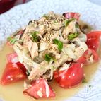 身体もお肌も喜ぶ【トマトと新玉ねぎとツナの塩昆布マリネ】