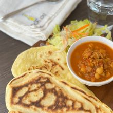 発酵なし、混ぜて焼くだけ「ふんわり米粉のナン」