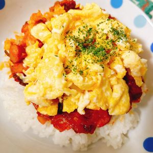 煌蓮mamの作ってみた!投稿(『包まず簡単！のっけオムライス』＃子供も喜ぶ)
