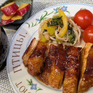 1115143の作ってみた!投稿(【鶏のゆず胡椒照り焼き】柚子胡椒香る大人の照り焼きチキン♬)