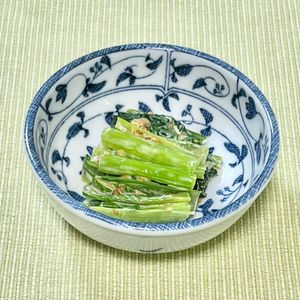 キャピタンの作ってみた!投稿(【ごまマヨ小松菜】あと１品に！レンジで即完成♪)
