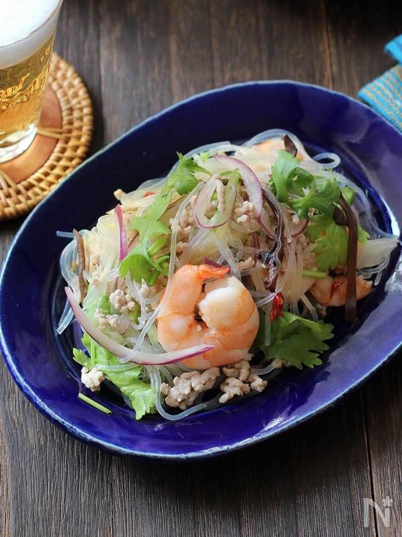 タイヌードルサラダ ピーナッツソース添え レシピ