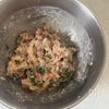 梅しそささみとカリカリチーズの丸め焼きの工程3