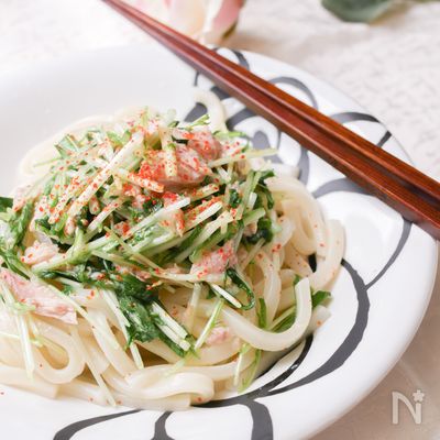野菜が食べやすい!ペペロン温サラダうどん