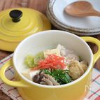 鶏むね肉のバターとろみスープ鍋