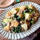 レンジで10分！簡単こっくり味しみ♪【厚揚げの味噌そぼろ煮】