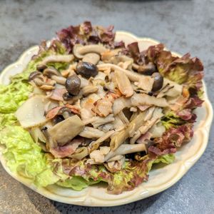 ひつじの作ってみた!投稿(簡単♡デリ風《ごぼうときのこの腸活サラダ》)