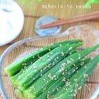 驚く美味しさ！やみつき！丸ごと塩オクラ