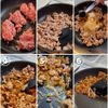 【きな粉入りピリ辛肉味噌が合う】豆乳担々白いカレーうどんの工程1