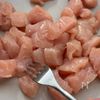 ささみdeコメチキ風からあげの下準備