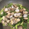 あずさの作ってみた!投稿(あさりと小松菜のにんにく中華炒め『摂りたい栄養がぎゅっと』)