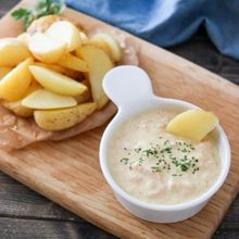 カレー風味のツナヨーグルトディップ♪ポテトで食べる!