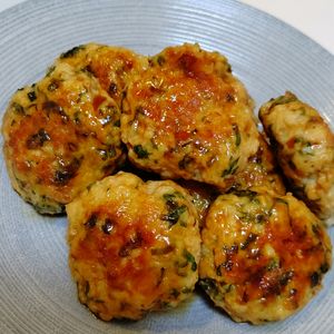 そらまめの作ってみた!投稿(大葉はんぺんの照り焼きつくね【#作り置き#冷凍保存#お弁当】)