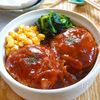 ふわふわ食感！レンジで煮込みハンバーグ