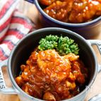 チキンのトマトオニオン煮込み【#作り置き #トマト不使用】