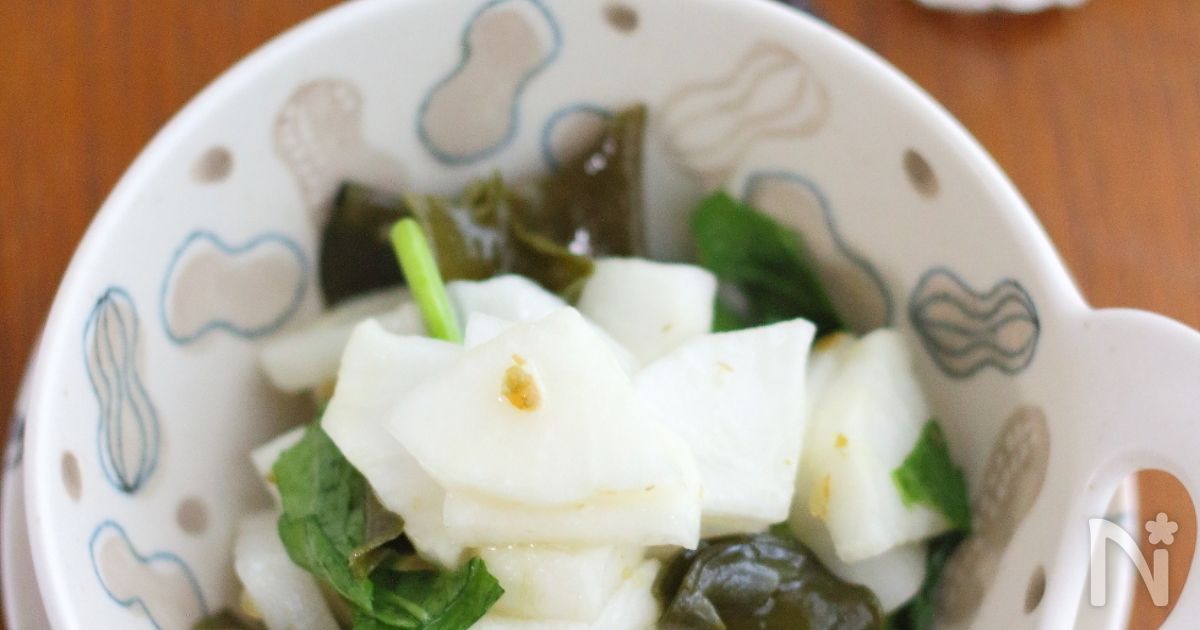 柚子胡椒味の浅漬け大根